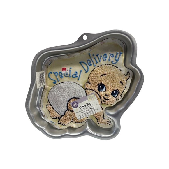 Wilton Special Delivery Baby Cake Pan Aluminum Mold For Baking & Decorating - Picture 1 of 2